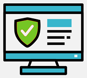 Secure website design icon