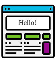Website launch icon